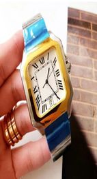 2022S quare Watches 40mm Genuine Stainless Steel Mechanical Watches Case Bracelet Fashion Mens Watch Male Wristwatches Montre De L4203152