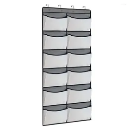 Storage Boxes Mesh Pockets Hanging Shoe Rack Capacity Door Bag With Closet Organiser For Easy Installation