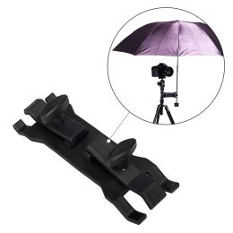 Monopods Selens Camera Umbrella Clip Sunshading Clamp Bracket Support Sideknotted Holder for Travel Tripod Accessories