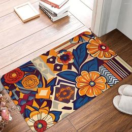 Carpets Floral African Bohemian Fabric Bathroom Non-Slip Carpet Ethnic Print Living Room Mat Entrance Door Doormat Home Rug