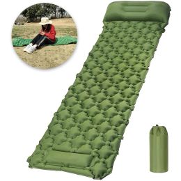 Gear Camping Sleeping Pad Self Iatable Mattress with Pillow Ultralight Air Cushion Outdoor Hiking Fast Air Charging