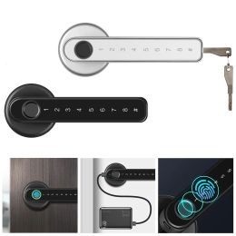 Lock Electronic Smart Door Lock Biometric Fingerprint Password Key Unlock USB Emergency Charge Security Smart Fingerprint Locks