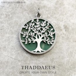 Other Pendants Green Tree Spring New Jewelry Trendy Happy Future Sterling Sier Accessories Gift for Women