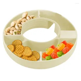 Plates Tumbler Snack Bowl Divided Platter Silicone Spinner Plate For 40oz Stadium Cup Accessories Container Open
