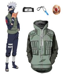 Asian Size Japan Anime Hokage Hatake Kakashi Unisex Cosplay Costume Halloween Jacket Hoodie Uniform Full Set8781246