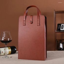 Shopping Bags High Quality 2 Bottle Reusable Wine Tote Wholesale 100-Pack