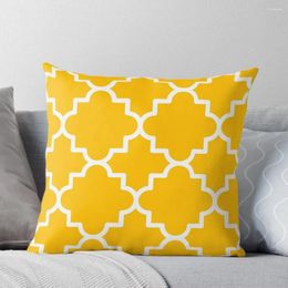 Pillow Quatrefoil-1 Yellow And White Throw Case Christmas Covers