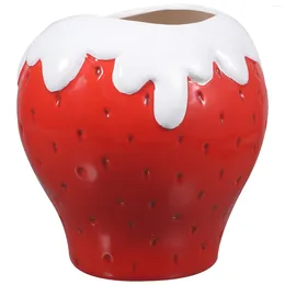 Vases Ceramic Vase Strawberry Style Wedding Dried Flower Arrangement Tabletop Centerpiece