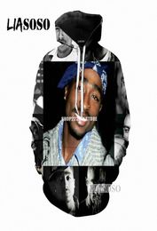 LIASOSO 2018 latest hooded fashion men's women's hoodie famous Rapper 3D printing leisure hooded top brand clothing M048 mHj9#7034410