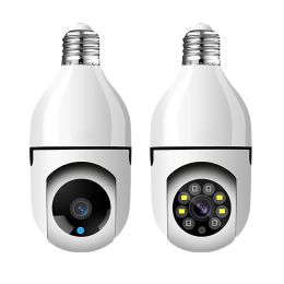 Cameras NEW E27 Bulb Camera 1080P HD Wireless Security Camera 2 Way Audio Infrared Night Vision 360degree Panoramic 2.4GHz WiFi Monitor