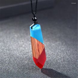 Pendant Necklaces WWLB Vintage Men'woman S Fashionable Wood Resin Necklace Woven Rope Chain - Selling Jewellery Gifts