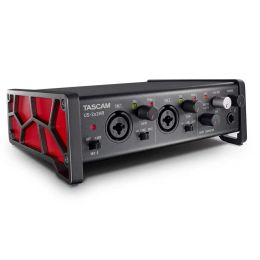 Microphones Tascam us2x2 HR us2x2HR high resolution multifunctional USB audio interface 2 in/2 out MIDI interface IOS sound card