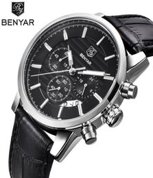 BENYAR Fashion Stainless Steel Chronograph Sports Mens Watches Top Brand Luxury Quartz Business Watch Clock Relogio Masculino6420793
