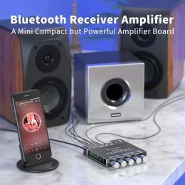 Amplifier 2.1 Channel Bluetooth Sound Power Amplifier Board Mini Wireless Audio Digital Amp Module 50W x2 100W Subwoofer