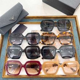 2024 Top designers New luxury designer P family's new online celebrity the same Personalised large square women's versatile Japanese and sunglasses PR 21XS