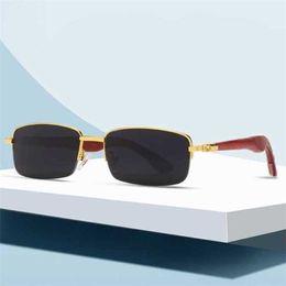 2024 New High Quality 10% OFF Luxury Designer New Men's and Women's Sunglasses 20% Off catapult leg half Frame small optical myopia glasses frame