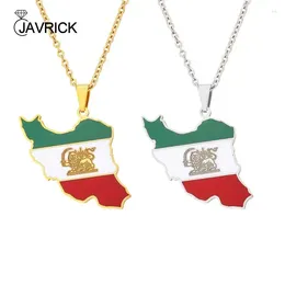 Pendant Necklaces Stylish Glass Glazed Map Necklace Ethic Neckchain Jewellery Ornament