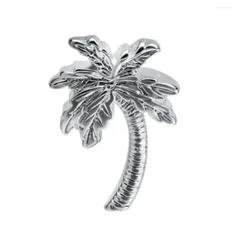 Brooches NVT Cartoon Coconut Tree Pin Metal Mini Butterfly Buckle Badges Lapel For Mens Girls Gifts Accessories