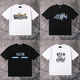 Designer masculas camisetas impressas de t-shirt 100% algodão camisetas casuais de manga curta Hip Hop