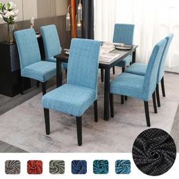 Chair Covers Velet Thick Kintted Dining Room Stretch String Pattern Slipcovers Super Fit Protector