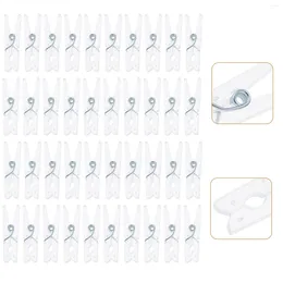 Frames 100 Pcs Transparent Small Clip Wall Clips Po Clamp Clothespins For Crafts Hanging Mini Display Clamps Memo Decorative Party