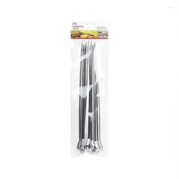 Tools /Bag Stainless Steel BBQ Needle Barbecue Skewer Stick Reusable Grill Clips Tool Kitchen Accessories