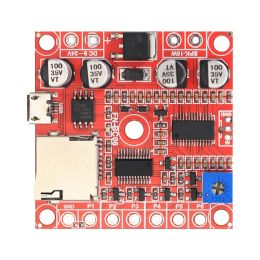 Accessories 6 Trigger MP3 Sound Board MP3 Playback Board for Siren Horn Recordable MP3 Audio Module with 15W Amplifier for Alarm System