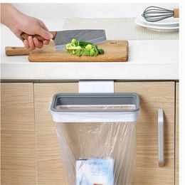 Kitchen Storage Portable Plastic Garbage Hanging Bag Trash Rack CabinetTrash