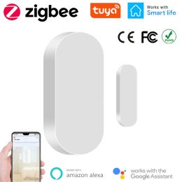 Detector Zigbee Door Sensor Tuya Smart Home Security Detector App Remote Control Automatic Door Windows Alarm Support Alexa Google Home