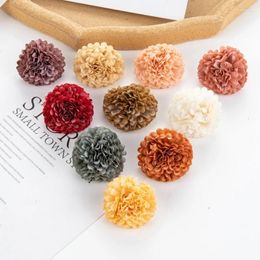 Decorative Flowers 20 Pieces Artificial Embroidered Flower Scrapbook For Home Christmas Gatherings Wedding Decorations Garden Arches