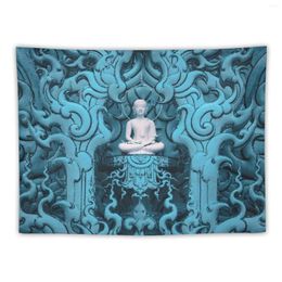 Tapestries Blue Buddha Tapestry Aesthetic Decoration Anime Decor