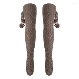 Women Socks CHRONSTYLE Knitted Ribbed Thigh High Boot Long Winter Warm Stockings Over Knee Party Streetwear 2024