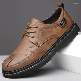 Casual Shoes Men's Business Leather Work Sapatos Masculinos Chaussures Homme Schoenen Heren Zapatos Casuales Hombre