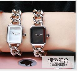 Customize fashion brand Premiere Chain Watch Boyfriend twist link Quartz Wrist watch Women men couple shell rectangle clock vine5160371