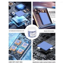 Computer Coolings 100PCS Heat Conducting Thermal Pad Resistant 12x12x1.5mm Conductive Silicone Fast Dissipation For GPU CPU Repair