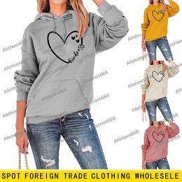 2024 New Designer Women T Shirt Letter Print Trendy Top New Kindness Love Long Sleeved T Shirts Women's Hoodie