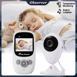 Monitors Video Baby Monitor 2.0'' LCD Babysitter 2 Way Talk Night Vision Temperature Security Nanny Cam 4 Lullabies Securityprotection