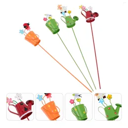 Garden Decorations 4 Pcs Kettle Shower Flower Arrangement Potted Plant Inserting Decor Indoor Pots Ornament Plants Decoration