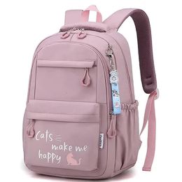 Kids School Bag Cute Backpack for Girls Children Kawaii Bookbag Primary Students Gift Large Capacity 240328