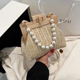 Shoulder Bags Women Small Straw Tote Handbag Ladies Big Bag Luxury Designer 2024 Brand Female Messenger Crossbody