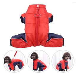 Dog Apparel Keep Warm Cotton Coat Neck Sweater Jacket Polyester Waterproof Clothes