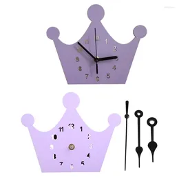 Wall Clocks Wooden Decor Clock Cartoon Silent Non Ticking Home