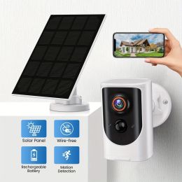 Cameras WiFi Solar LowerPower Battery Camera Wireless Security HD 1080P IP Cameras Outdoor Waterproof Rechargeable Surveillance Cam