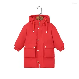 Down Coat Children Winter Jacket Kids Clothes Thick Warm Hooded Big Pocket Parka Teen Clothing Outerwear Snowsuit 2-12 Y
