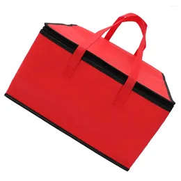 Dinnerware 1Pc Convenient Insulation Bag Practical Picnic Reusable Cooler (Red)