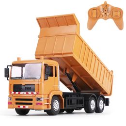 RC Electric Remote Control Dump Transporter Truck Engineering Model Toys for Children Boys 240327