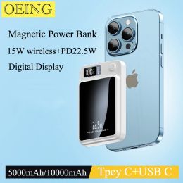Equipments 10000mah Safe Power Bank 15w Magnetic Wireless Fast Charger for Iphone 12 13 14 14pro Max 14plus External Auxiliary Battery