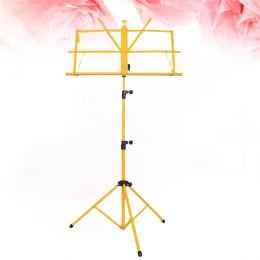 Accessories Desktop Stand Sheet Music Stand Holder Portable Folding Music Stand Adjustable Height Tripod Base Lightweight Metal Music