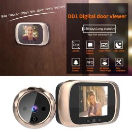 Doorbells DD1 2.8 inch Digital Doorbell Night Vision Door Peephole Camera Viewer Door Bell