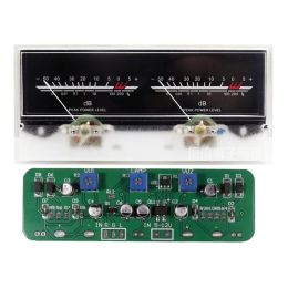 Amplifier Double pointer VU Meter Stereo Audio Amplifier Board DB Sound Level Indicator Meter Adjustable Backlight With Driver